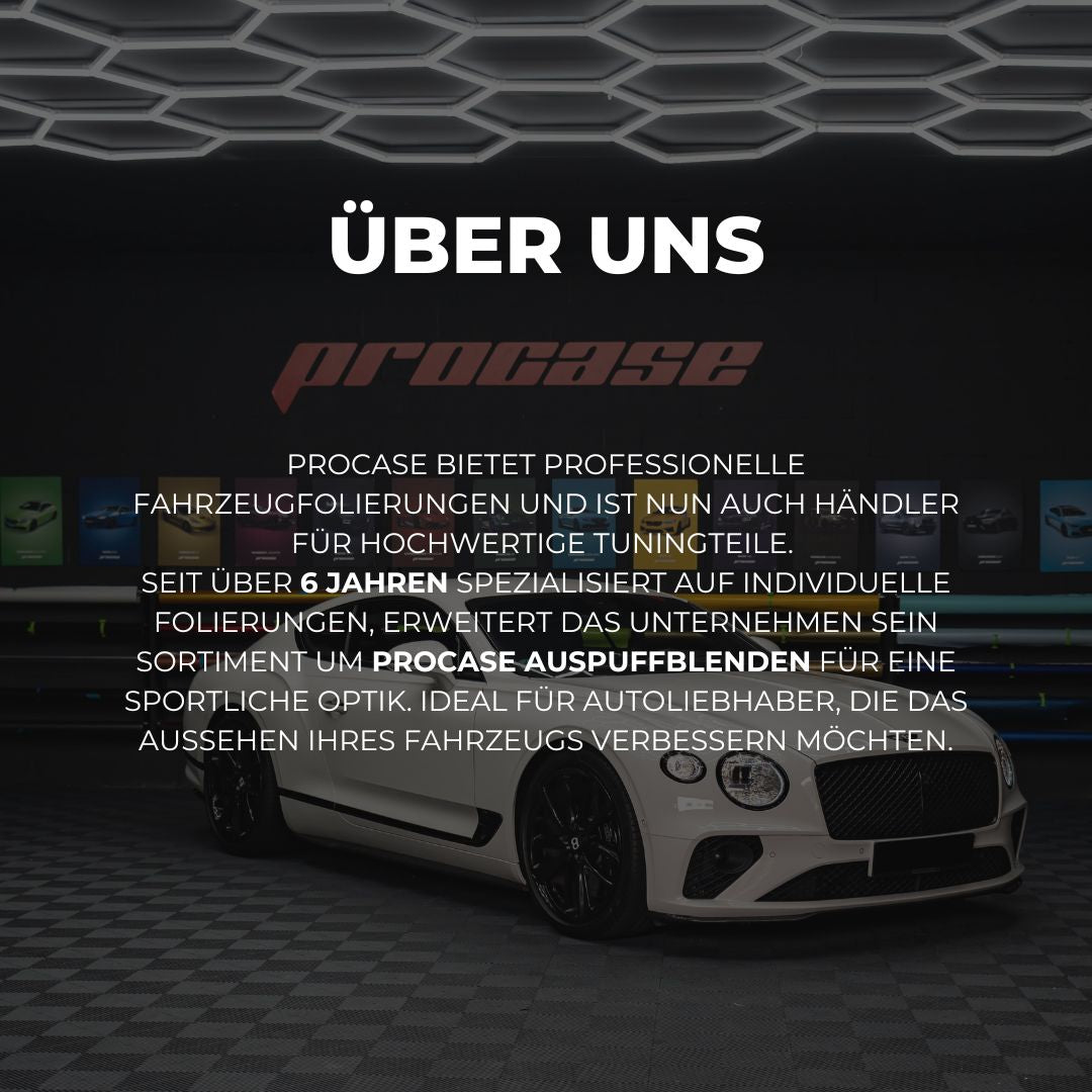 Procase Auspuffblenden Schwarz
