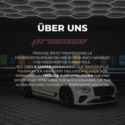 Procase Auspuffblenden Schwarz